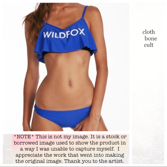 ✨NWT✨WILDFOX💋🦊 2-Piece “Staycation” BATHING SUIT - Picture 1 of 8